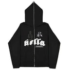 CALXRA Oversized Zipper Hoodie