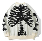 Skeleton Patch Embroidery Hooded Sweatshirt