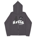CALXRA Oversized Zipper Hoodie