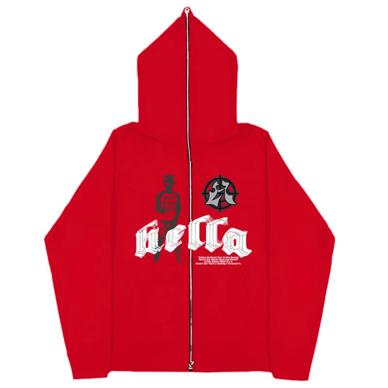 CALXRA Oversized Zipper Hoodie