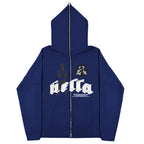 CALXRA Oversized Zipper Hoodie
