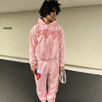 Y2K Fashion Hoodie with Heart Letter Print